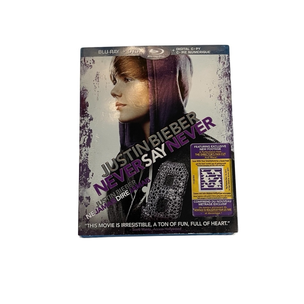 👻4/$20 Justin Bieber ‘Never Say Never’ Blu-Ray DVD Movie